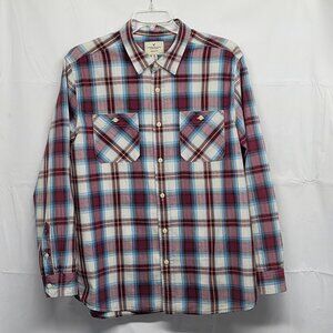 American Eagle Mens Shirt Button Up XXL Long Sleeve Plaid Seriously Soft